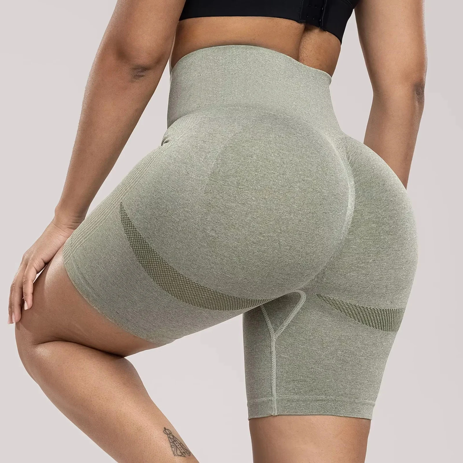CZGUKE High-Waisted Hip-Revealing Shorts Women's Waist-Binding Yoga Shorts Fitness Shorts Sports Shaping Shorts Women's Clothing
