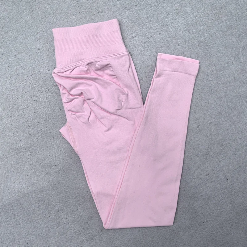 Seamless Yoga Set Women 2Pcs Padded Halter Tank Top Scrunch Butt Lifting Gym Leggings Set Woman Sportswear Workout Clothes