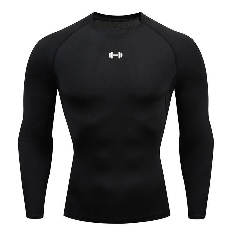 Compression T Shirt Men Summer Sportswear Running T-shirt Elastic Quick Dry Sport Tops Tee Athletic Gym Workout Shirts Men