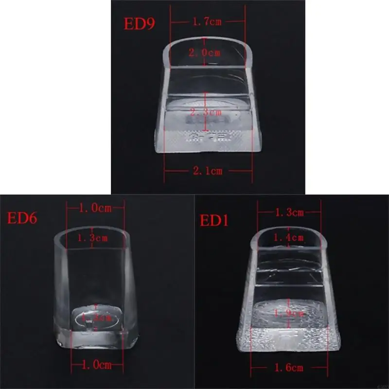 2 Pcs Silicone Heel Stoppers High Heel Protectors Heel Savers Heel Caps Latin Stilettos Dancing Cover for Woman Female 69HD