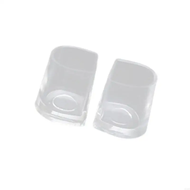 2 Pcs Silicone Heel Stoppers High Heel Protectors Heel Savers Heel Caps Latin Stilettos Dancing Cover for Woman Female 69HD