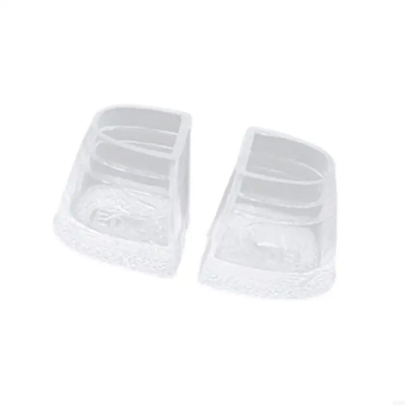 2 Pcs Silicone Heel Stoppers High Heel Protectors Heel Savers Heel Caps Latin Stilettos Dancing Cover for Woman Female 69HD