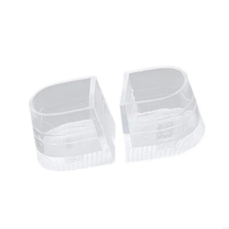 2 Pcs Silicone Heel Stoppers High Heel Protectors Heel Savers Heel Caps Latin Stilettos Dancing Cover for Woman Female 69HD