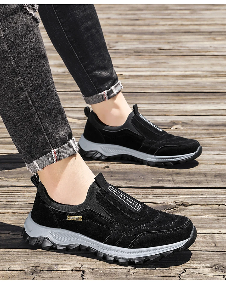 Men's Walking Shoes High-Quality Lightweight Non-Slip Outdoor Sports Shoes Comfortable Fashionable Hiking Shoes Loafers For Men