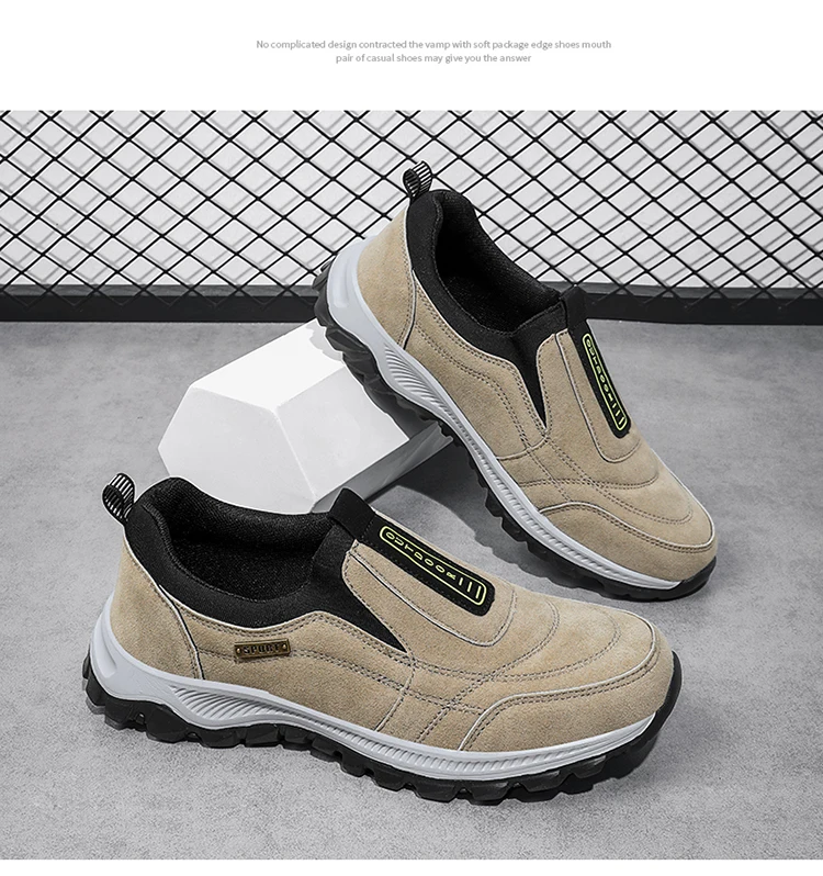 Men's Walking Shoes High-Quality Lightweight Non-Slip Outdoor Sports Shoes Comfortable Fashionable Hiking Shoes Loafers For Men