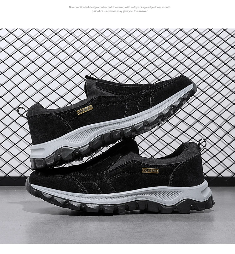 Men's Walking Shoes High-Quality Lightweight Non-Slip Outdoor Sports Shoes Comfortable Fashionable Hiking Shoes Loafers For Men