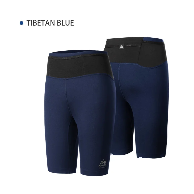AONIJIE FW5149 Women Female Sports Skinny Midpants Quick Drying Compression Shorts With Multiple Pockets For Running Gym Cycling
