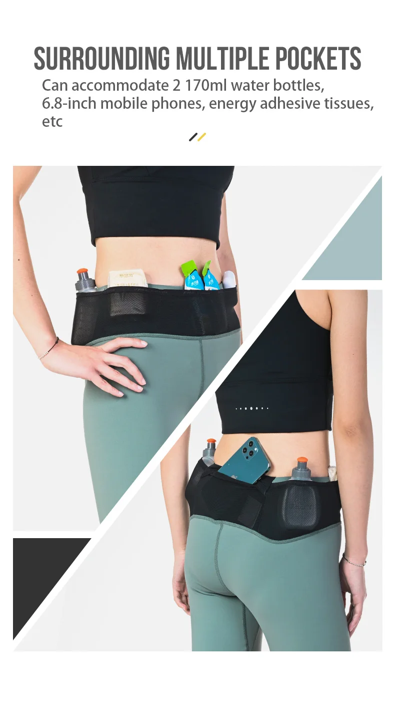 AONIJIE FW5149 Women Female Sports Skinny Midpants Quick Drying Compression Shorts With Multiple Pockets For Running Gym Cycling