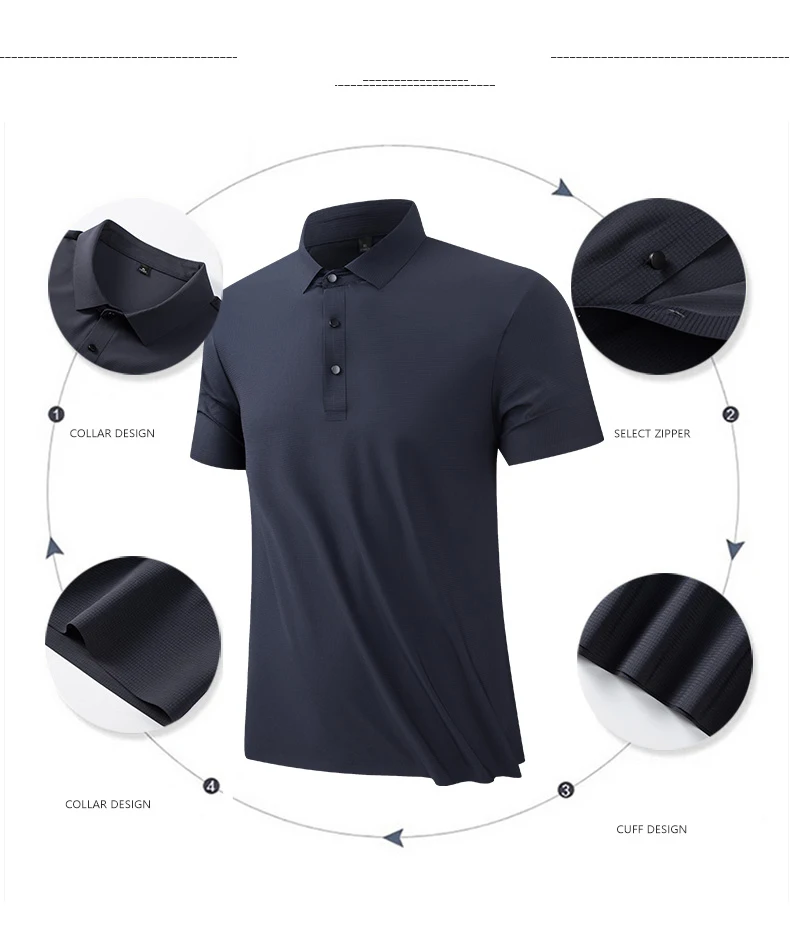 SBWL Men's High Quality Seamless Craft Outdoor Golf Equestrian Sports POLO Shirt Fashion Business Leisure Top Grade POLO Tees