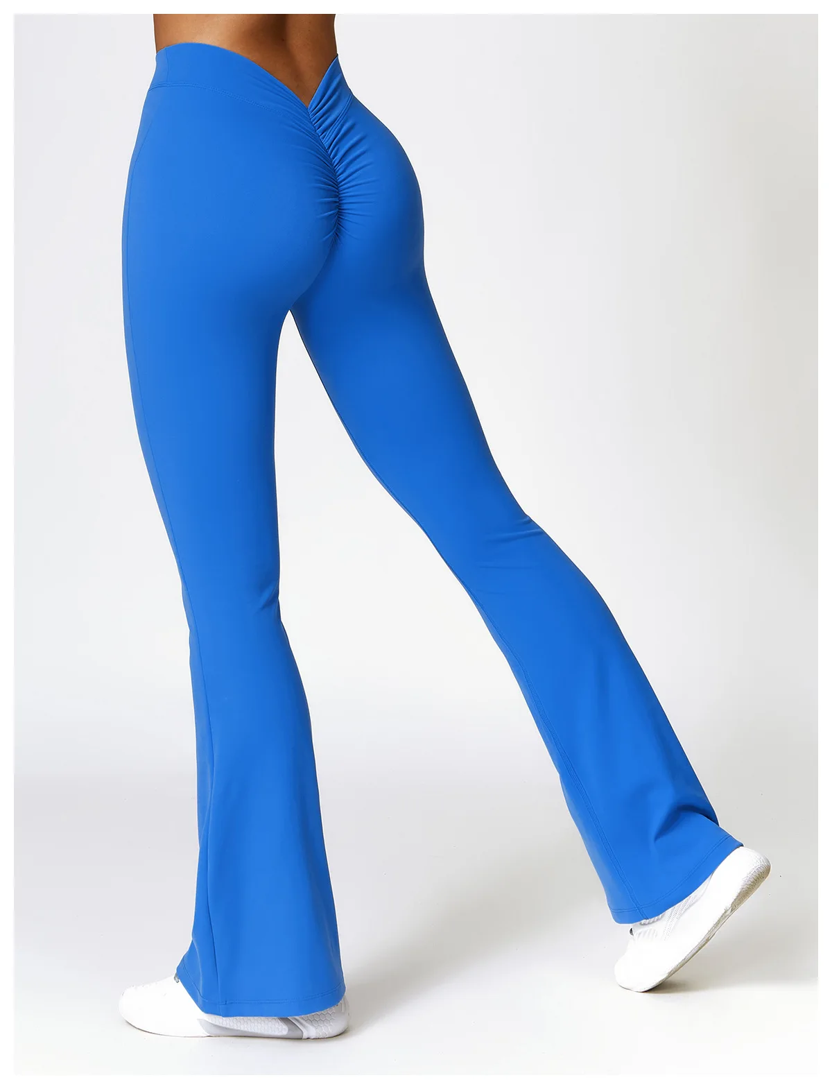 V-shaped Hip Yoga Pants Flare Leggings Women High Waist Wide Leg Pants Women Gym Fitness Sports Flared Pant Dance Trousers