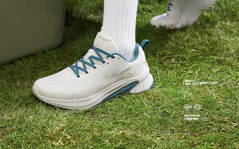361 Degrees Men Running Racing Shoes Shock Absorbing Wear Thick Bottom Resistant Casual All-Match Mesh Male Sneaker 672412233