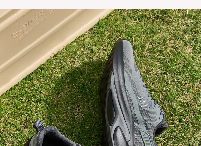 361 Degrees Men Running Racing Shoes Shock Absorbing Wear Thick Bottom Resistant Casual All-Match Mesh Male Sneaker 672412233