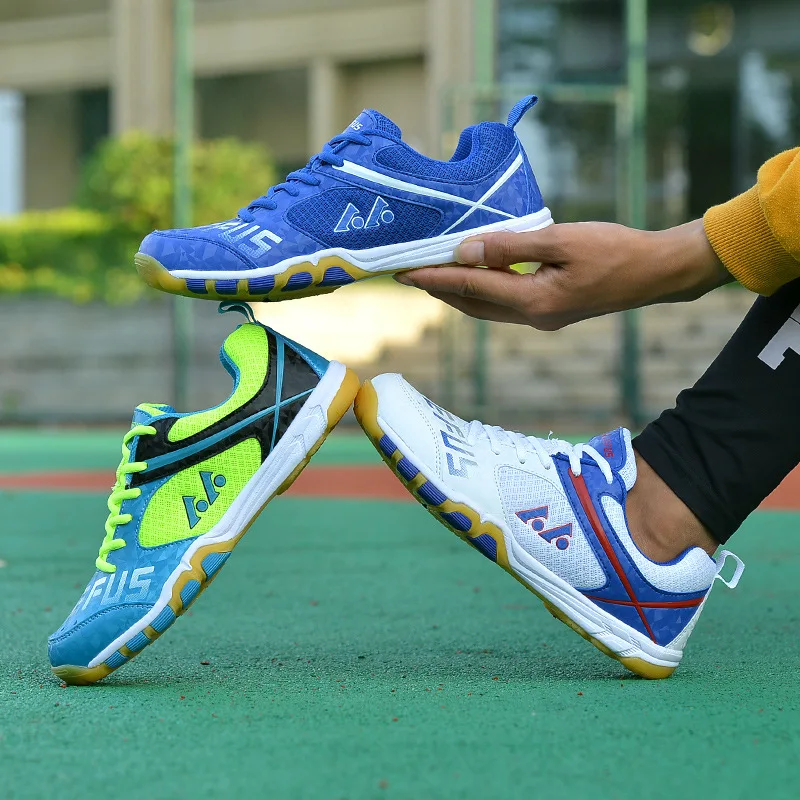 LEFUS Men Sneakers Badminton Shoes Size 36-45 Women Anti Slip Light Weight Table Tennis Shoes Sports Handball Athletics Shoes
