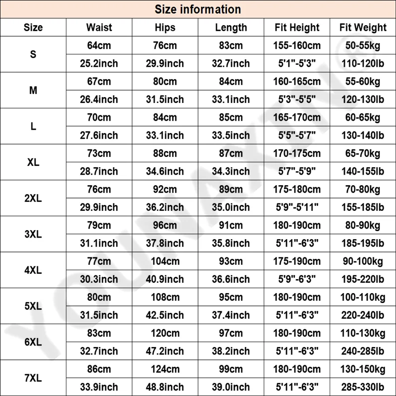 Men Big Size Sports Pants Tight Running Basketball Sportswear Fitness Traning Gym Quick Dry Trousers XL 2XL 3XL 4XL 5XL 6XL 7XL