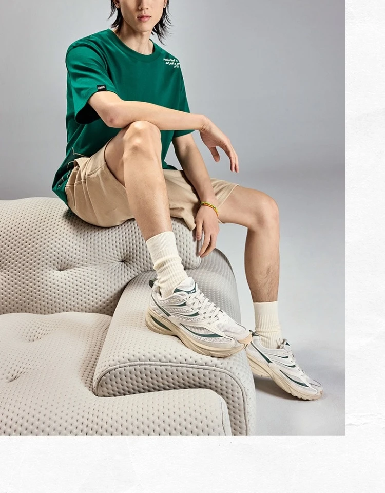 Xtep Little Basque 2 Casual Shoes for Women 2025 Summer Vintage Comfortable Non-Slip Durability Retro Sneakers 875218320018