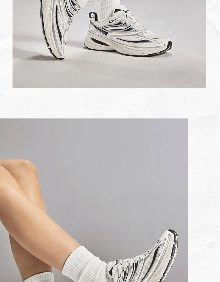 Xtep Little Basque 2 Casual Shoes for Women 2025 Summer Vintage Comfortable Non-Slip Durability Retro Sneakers 875218320018