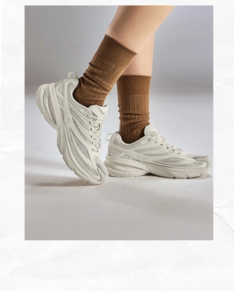 Xtep Little Basque 2 Casual Shoes for Women 2025 Summer Vintage Comfortable Non-Slip Durability Retro Sneakers 875218320018