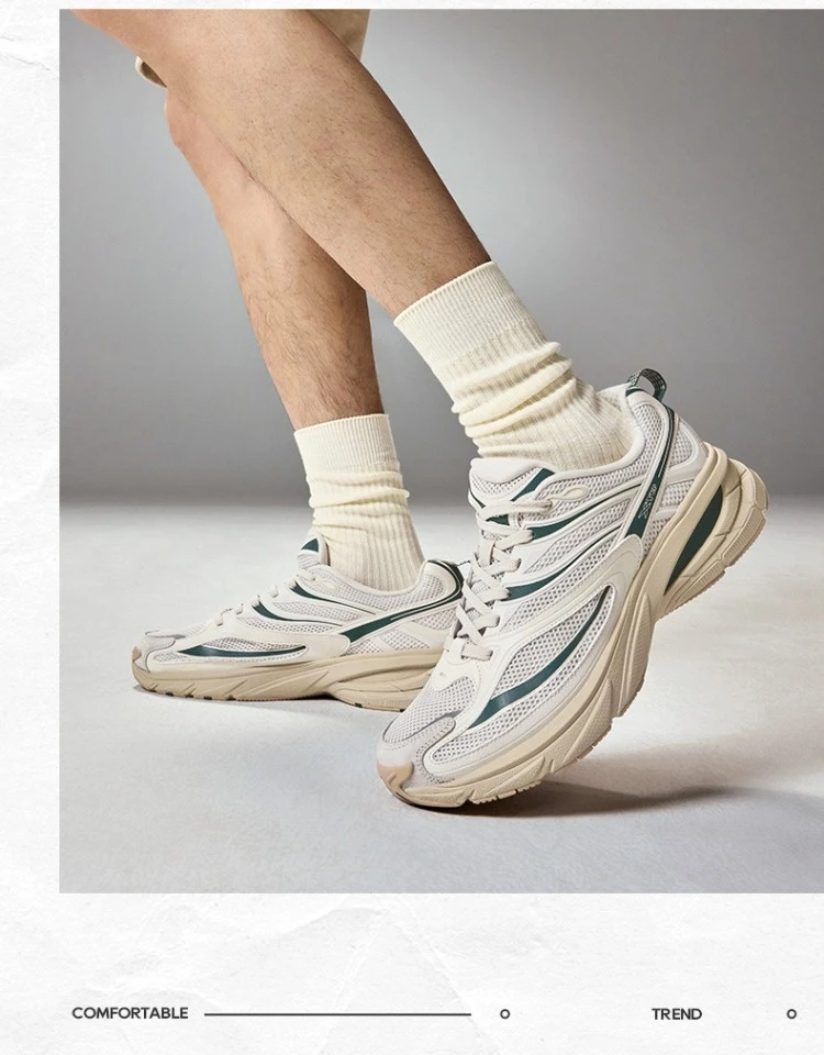 Xtep Little Basque 2 Casual Shoes for Women 2025 Summer Vintage Comfortable Non-Slip Durability Retro Sneakers 875218320018