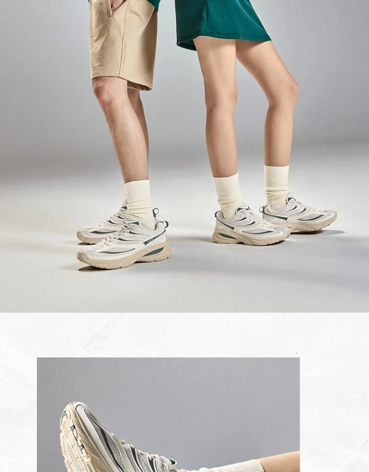 Xtep Little Basque 2 Casual Shoes for Women 2025 Summer Vintage Comfortable Non-Slip Durability Retro Sneakers 875218320018