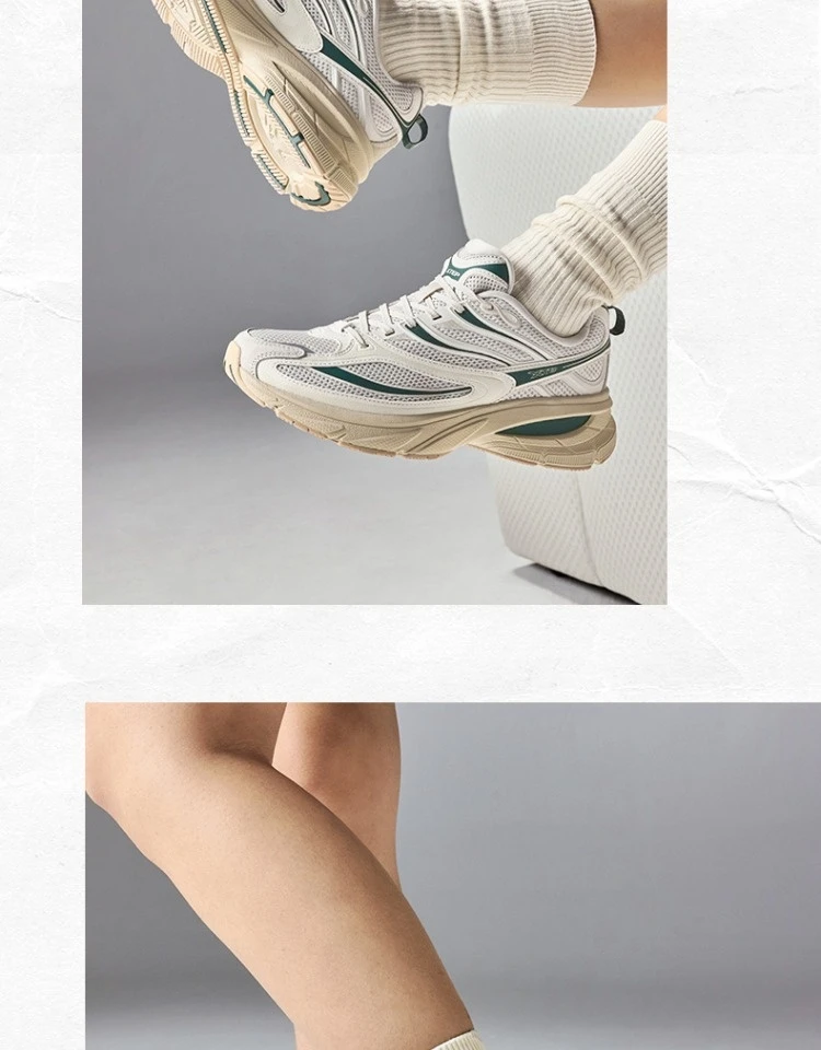 Xtep Little Basque 2 Casual Shoes for Women 2025 Summer Vintage Comfortable Non-Slip Durability Retro Sneakers 875218320018