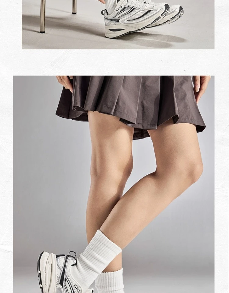 Xtep Little Basque 2 Casual Shoes for Women 2025 Summer Vintage Comfortable Non-Slip Durability Retro Sneakers 875218320018