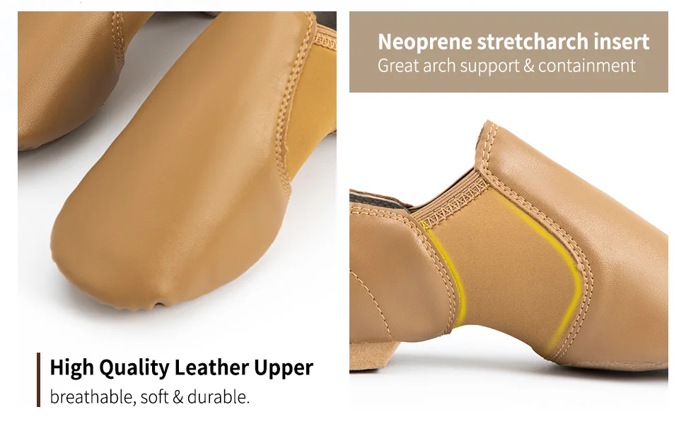 Unisex Jazz Shoe Slip-on for Women and Men's Dance Shoes