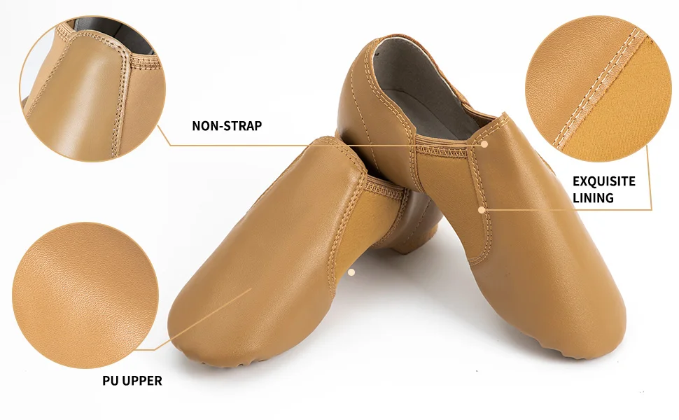 Unisex Jazz Shoe Slip-on for Women and Men's Dance Shoes