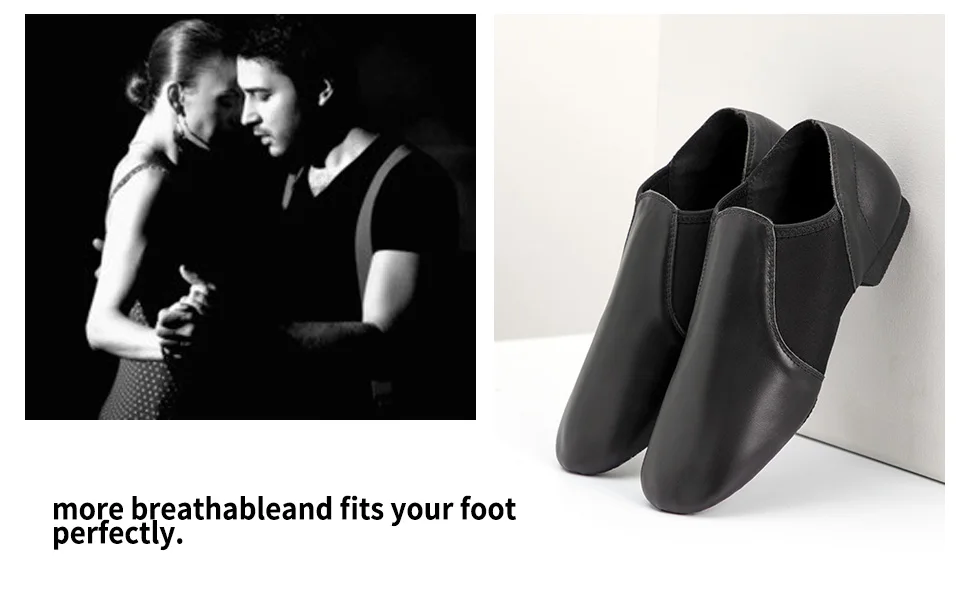 Unisex Jazz Shoe Slip-on for Women and Men's Dance Shoes