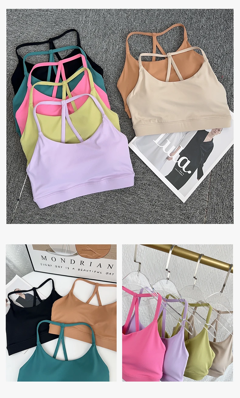 Women Fitness Sports Bra Top Sexy Beauty Back Gym Crop Tops Shockproof Fitness Quick Drying Pilates Running Yoga Tank Top