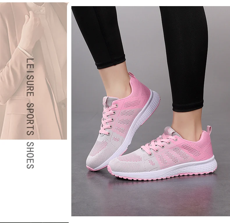 New Sneakers Women Casual Shoes Fashion Breathable Walking Mesh Flat Shoes Women 2026 Tenis Feminino White Ladies sports Shoes