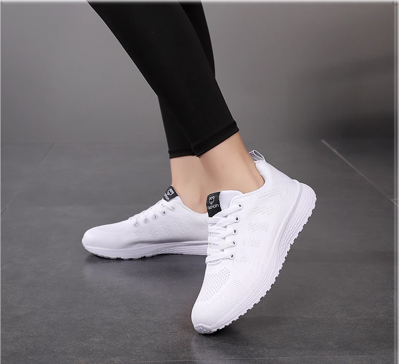 New Sneakers Women Casual Shoes Fashion Breathable Walking Mesh Flat Shoes Women 2026 Tenis Feminino White Ladies sports Shoes