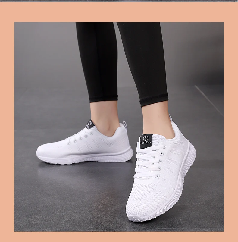 New Sneakers Women Casual Shoes Fashion Breathable Walking Mesh Flat Shoes Women 2026 Tenis Feminino White Ladies sports Shoes