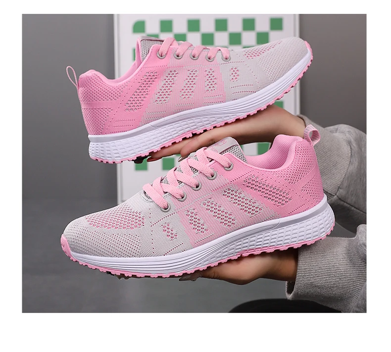 New Sneakers Women Casual Shoes Fashion Breathable Walking Mesh Flat Shoes Women 2026 Tenis Feminino White Ladies sports Shoes