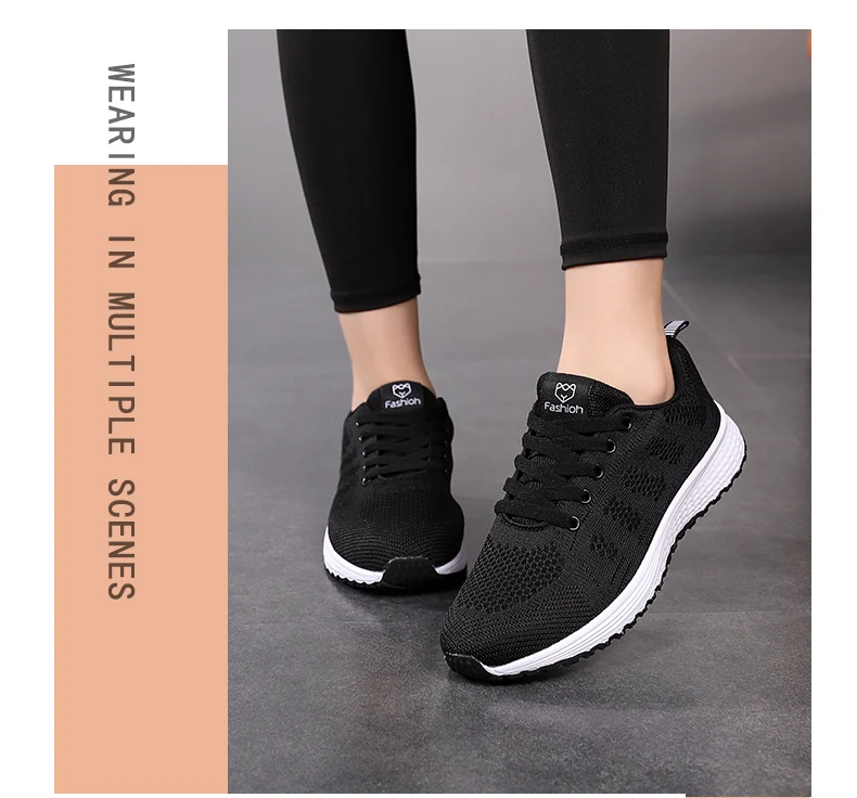 New Sneakers Women Casual Shoes Fashion Breathable Walking Mesh Flat Shoes Women 2026 Tenis Feminino White Ladies sports Shoes