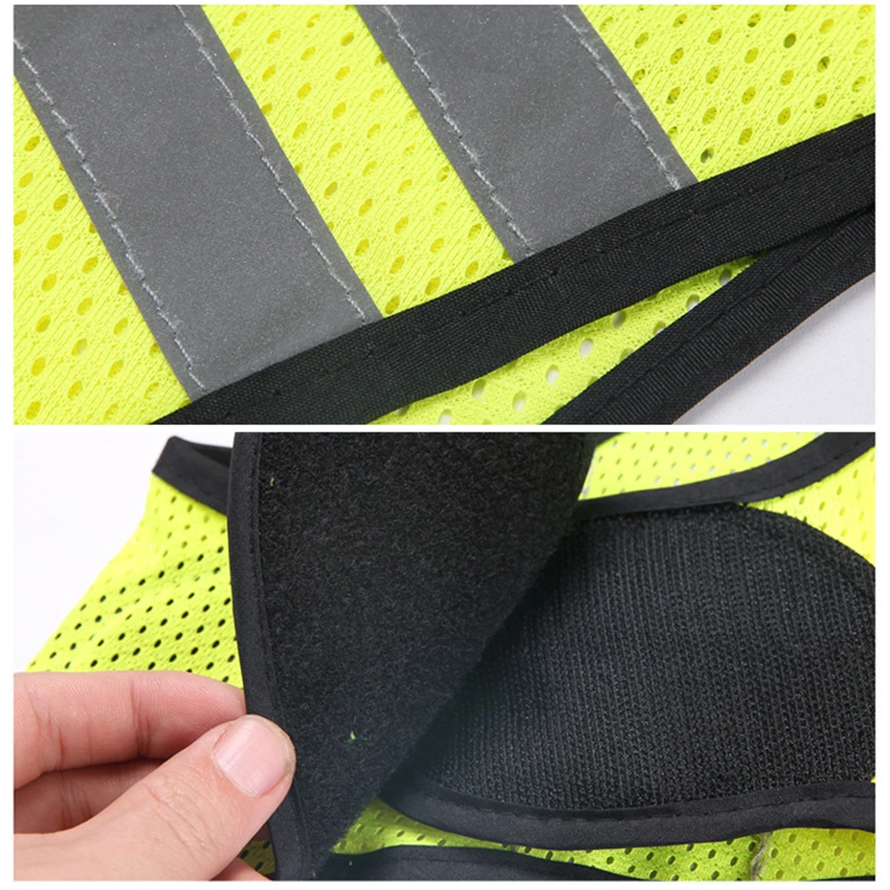 High Visibility Running Vest Breathable Sports Reflective Waistcoat Lightweight for Men Women Outdoor Night Riding