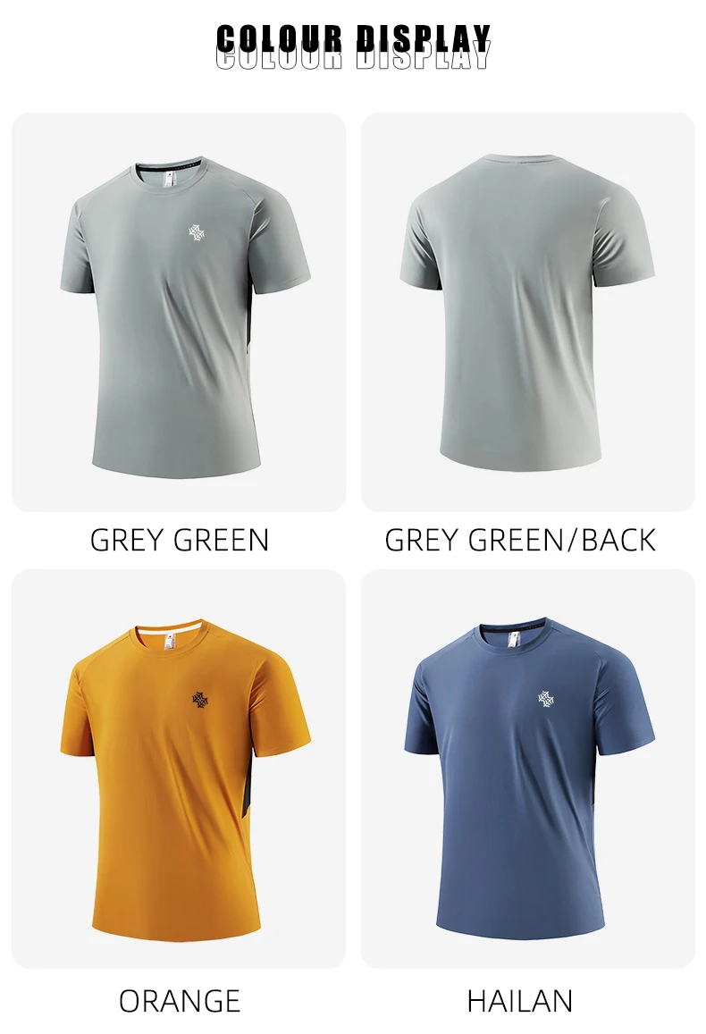 SBWL 2026 Summer Men's New Outdoor Running Fitness Quick Dry Sports T-Shirt High Quality Light Casual Short Sleeve Gym Tops