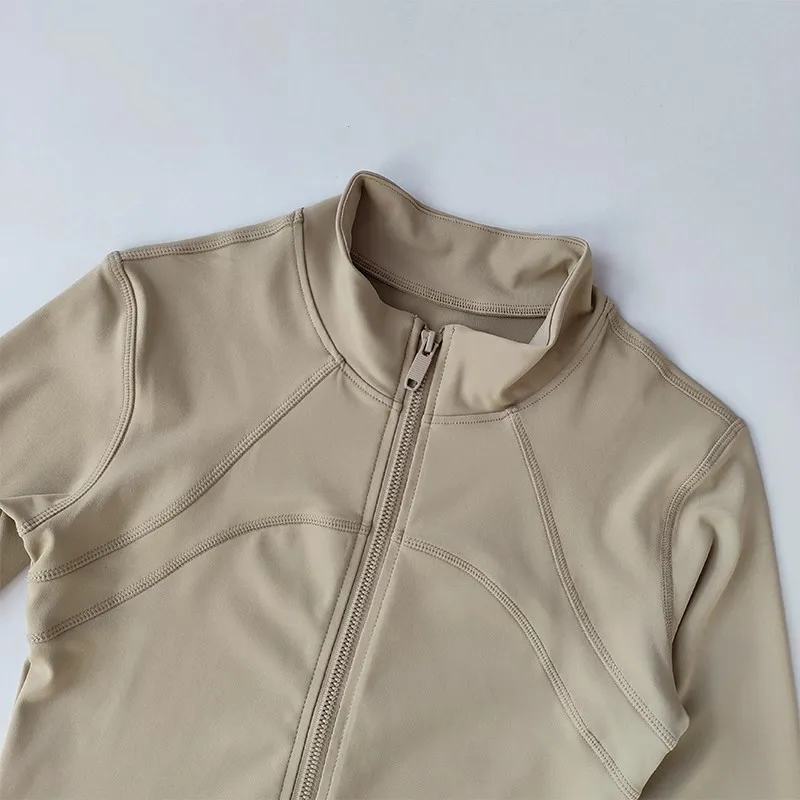 Women's Sports Jackets Long Sleeve Sports Jacket Quick-drying Running Training Coat Fitness Top Gym Jacket Workout Sweatshirt