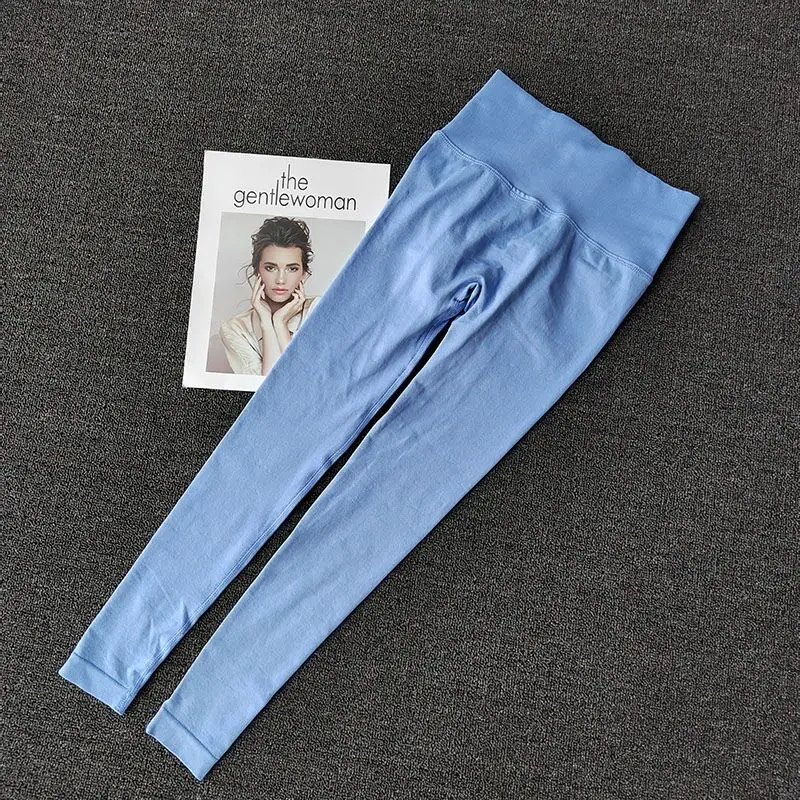 Seamless Sport Yoga High Waist Pants Leggings Sport See Through Yoga Gym Running Quick Dry Pants Scrunch Butt Pants