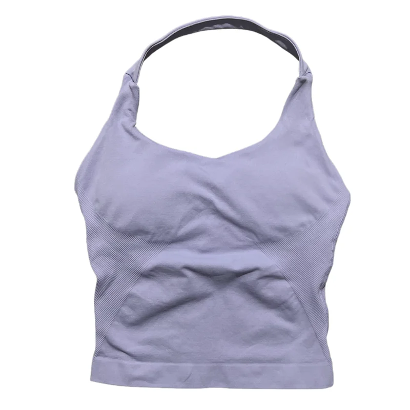 Women Sports Yoga Vest Running Gym Top Fitness Quick-Dry Workout Vest High Elastic Yoga Tank Top Gym Seamless Workout Sports Bra