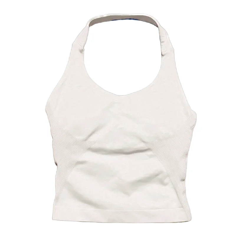 Women Sports Yoga Vest Running Gym Top Fitness Quick-Dry Workout Vest High Elastic Yoga Tank Top Gym Seamless Workout Sports Bra