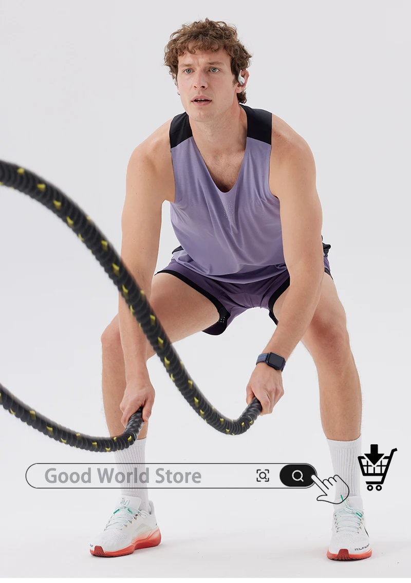 Men's Running Shorts Gym Sports Fitness Training Jogging Sportswear Comfortable Breathable Quick-Dry Compression Clothing