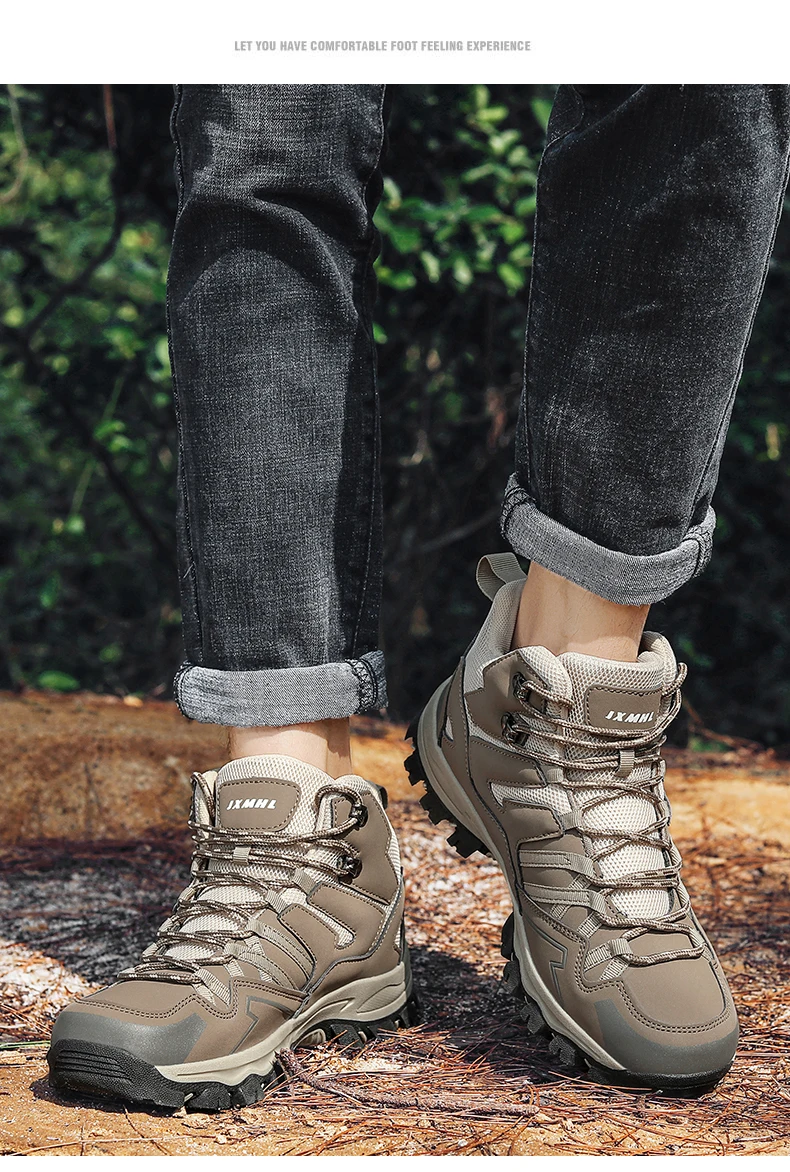 2025 New Hiking Shoes Unisex Outdoor Hiking Sports Shoes Camping Boots Ladies Waterproof Walking Shoes Non-slip Hiking Shoes