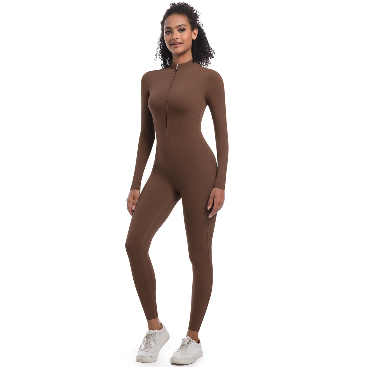 Women's Jumpsuit Women's Sports Shapewear Seamless Slim Fit Long Sleeve Sports Bodysuit Fitness Sports Bodysuit Yoga Suit