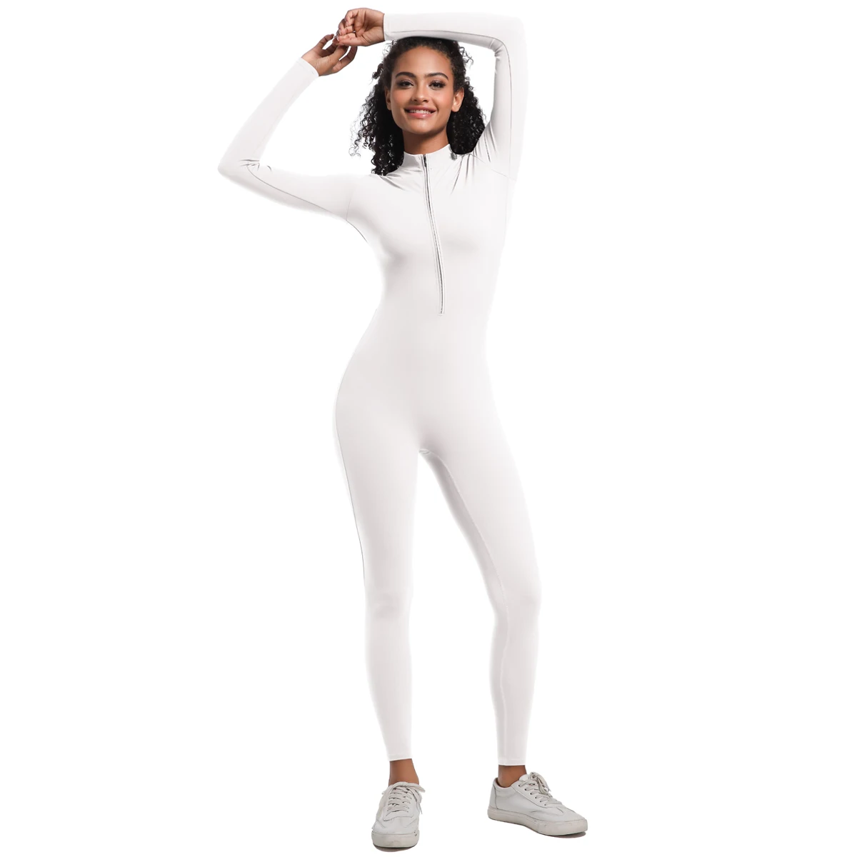 Women's Jumpsuit Women's Sports Shapewear Seamless Slim Fit Long Sleeve Sports Bodysuit Fitness Sports Bodysuit Yoga Suit