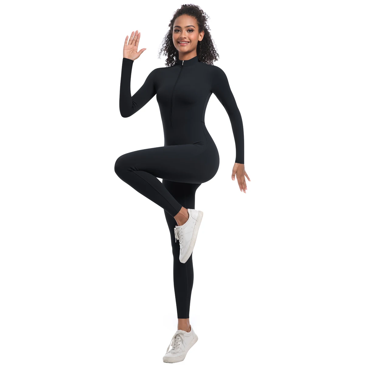 Women's Jumpsuit Women's Sports Shapewear Seamless Slim Fit Long Sleeve Sports Bodysuit Fitness Sports Bodysuit Yoga Suit