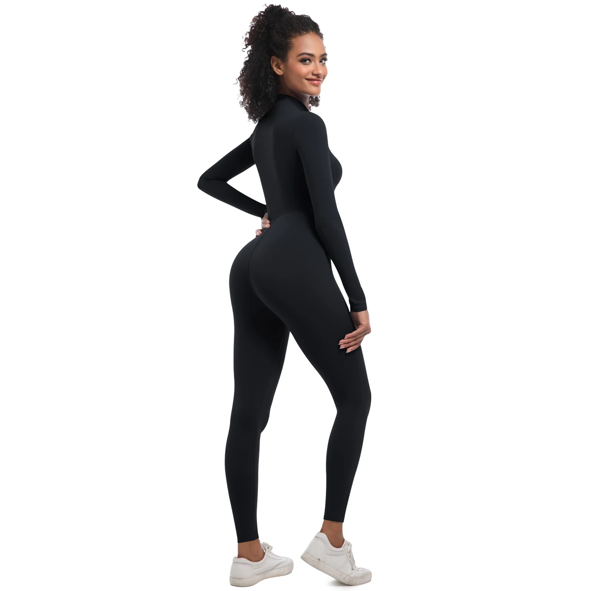 Women's Jumpsuit Women's Sports Shapewear Seamless Slim Fit Long Sleeve Sports Bodysuit Fitness Sports Bodysuit Yoga Suit