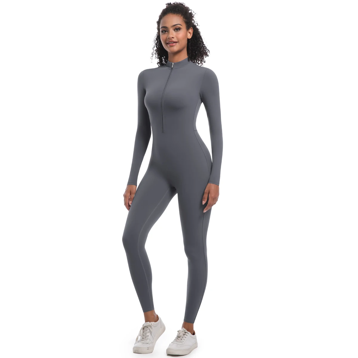 Women's Jumpsuit Women's Sports Shapewear Seamless Slim Fit Long Sleeve Sports Bodysuit Fitness Sports Bodysuit Yoga Suit