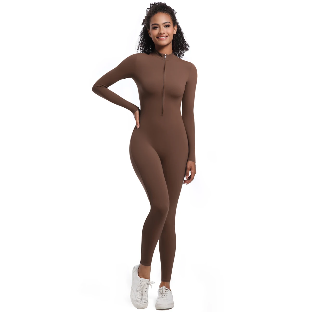 Women's Jumpsuit Women's Sports Shapewear Seamless Slim Fit Long Sleeve Sports Bodysuit Fitness Sports Bodysuit Yoga Suit