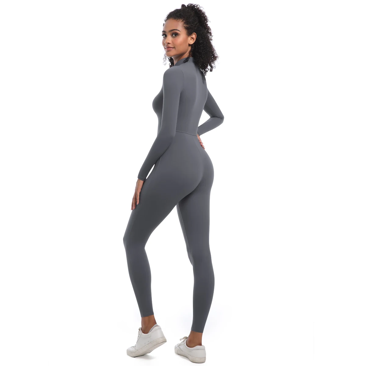 Women's Jumpsuit Women's Sports Shapewear Seamless Slim Fit Long Sleeve Sports Bodysuit Fitness Sports Bodysuit Yoga Suit