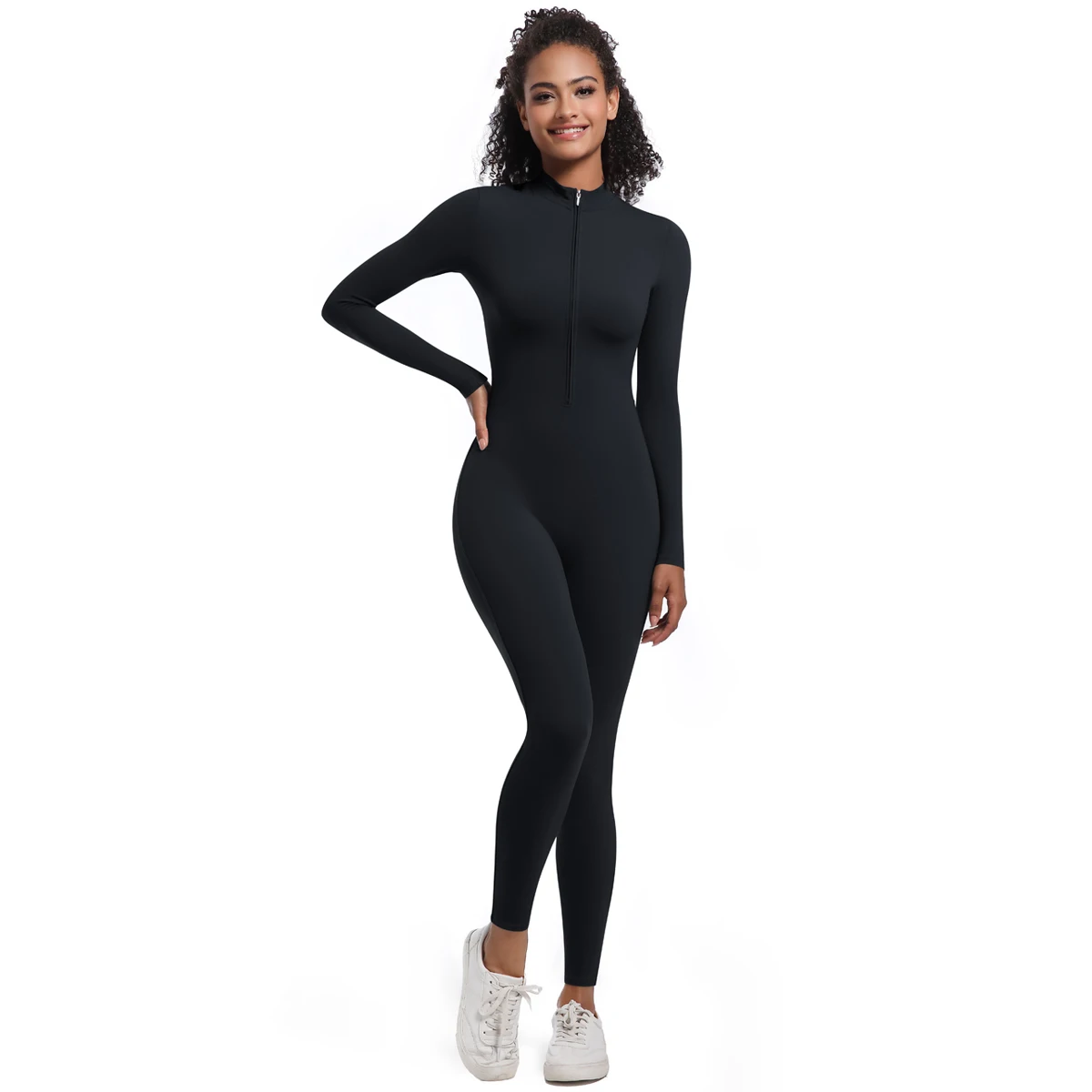 Women's Jumpsuit Women's Sports Shapewear Seamless Slim Fit Long Sleeve Sports Bodysuit Fitness Sports Bodysuit Yoga Suit